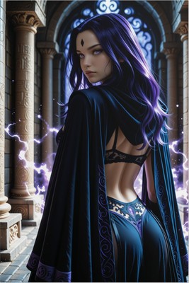 Raven Poster – DC Fantasy Wall Art Print, Otaku Decor calendar