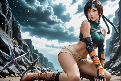 Yuffie Kisaragi Anime posters