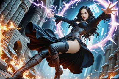 Fantasy Waifu Wall Art | Yennefer Anime posters