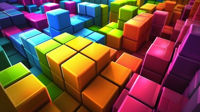 Tetris mouse pad
