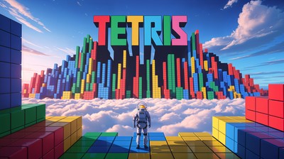 Tetris mouse pad