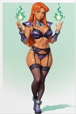 Starfire Poster – DC Wall Art Print, Comic Decor Mouse Pad 7141
