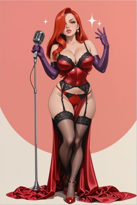 Jessica Rabbit Poster – Retro Wall Art Print, Glamour Decor tote bag #