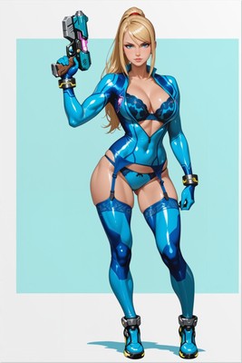 Samus Aran Poster – Sci Fi Wall Art Print, Space Hero Decor tote bag #