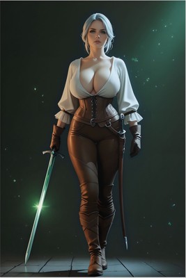 Ciri Poster – Fantasy Wall Art Print, RPG Decor tote bag