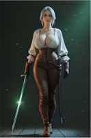 Ciri Poster – Fantasy Wall Art Print, RPG Decor Mouse Pad 7157