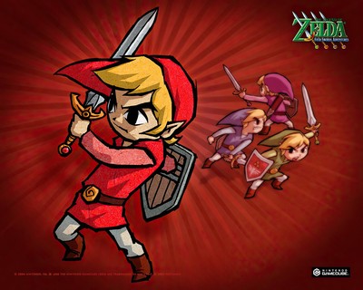 The Legend of Zelda Four Swords Adventures poster