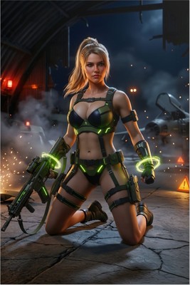 Sonya Blade Poster – Mortal Kombat Wall Art Print, Fighting Game Decor mug #