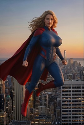 Supergirl Poster – DC Comics Wall Art Print, Superhero Decor tote bag #