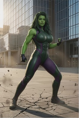 She-Hulk Poster – Marvel Wall Art Print, Superhero Decor Mouse Pad 7174