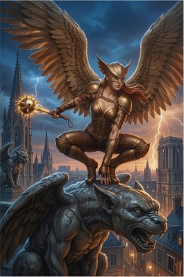 Hawkgirl Poster – DC Comics Wall Art Print, Superhero Decor tote bag #