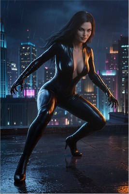 Black Cat Poster – Marvel Wall Art Print, Superhero Decor mug #