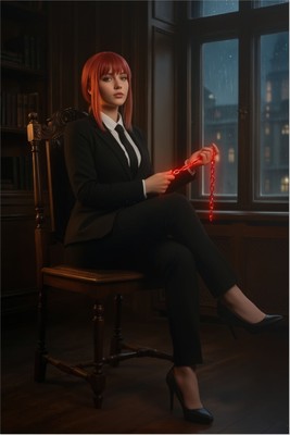 Makima Poster – Chainsaw Man Wall Art Print, Anime Character Decor Poster #7202