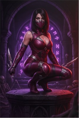 Mileena Poster – Mortal Kombat Wall Art Print, Fighting Game Decor tote bag #