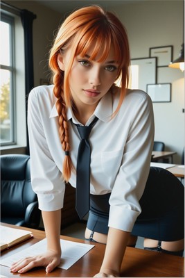 Makima Poster – Chainsaw Man Wall Art Print, Anime Decor poster