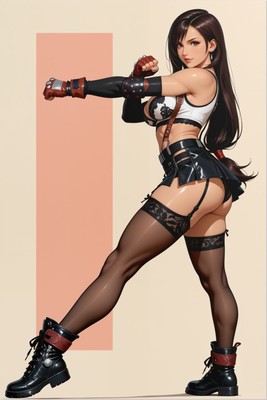 Tifa Lockhart Poster – Final Fantasy Wall Art Print, Anime Decor puzzle #7269