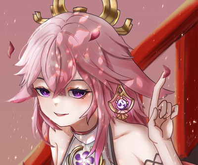Yae Miko Guuji Mouse Pad 76991