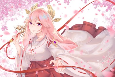 Yae Miko Guuji Mouse Pad 77025