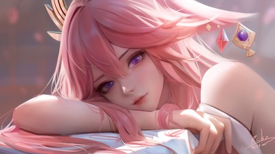 Yae Miko Guuji Mouse Pad 77075