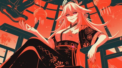 Yae Miko Guuji Mouse Pad 77079